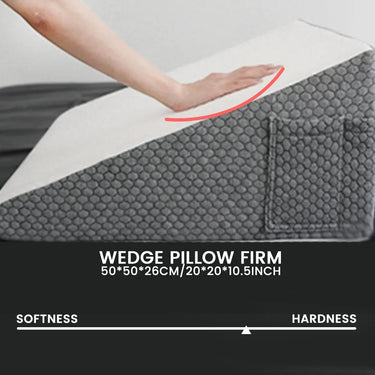 Premium Memory Foam Wedge Pillow with Cover - InspiredGrabs.com